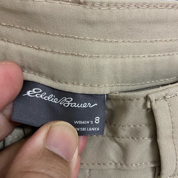EDDIE BAUER Tan TECH CAPRI Hiking Pants - Picture 2 of 7